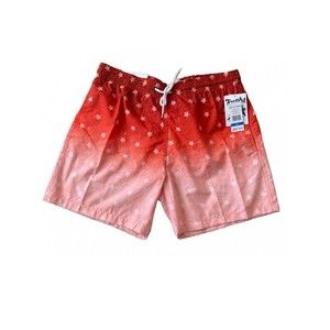 MENS TRUNKS SURF & SWIM CO. LINED SWIM BOARD SHORTS SIZE XL Molten Magma NWT
